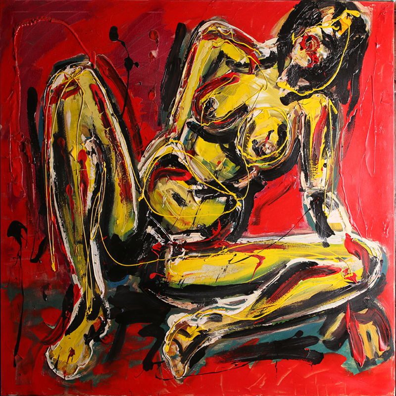 Abstract Nude - Painting I