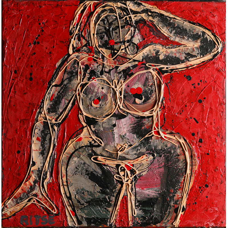 Abstract Nude - Painting