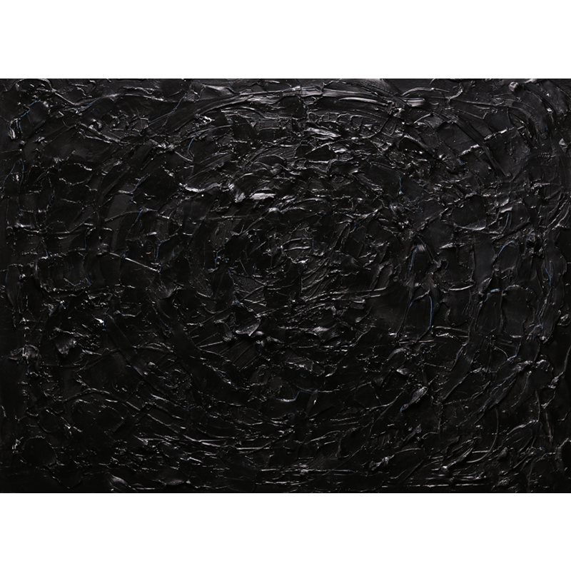 Abstract Black & Blue - Painting