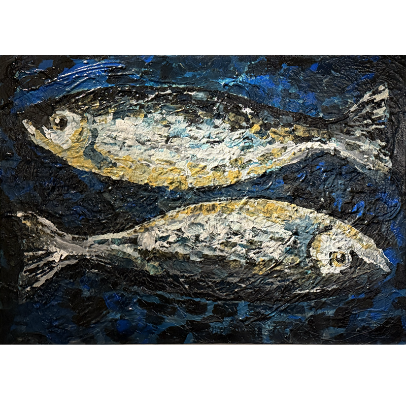 Pisces blue - Painting